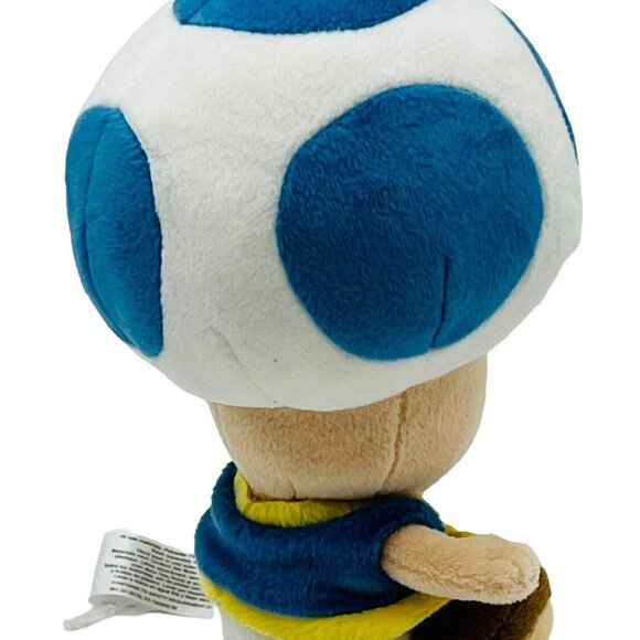 Super Mario Bros Blue Toad Plush 7 inch My Little Buddy Nintendo Stuffed Toy - Picture 2 of 5